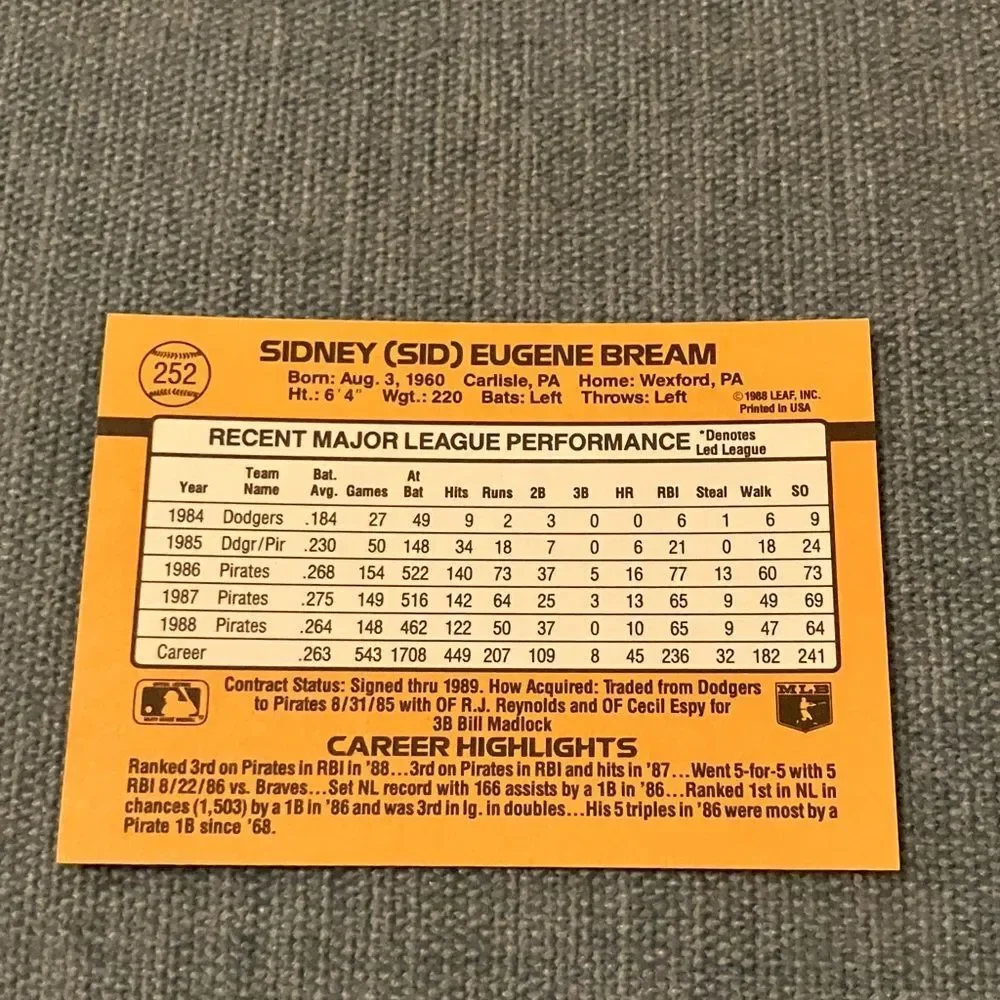 Donruss see pictures